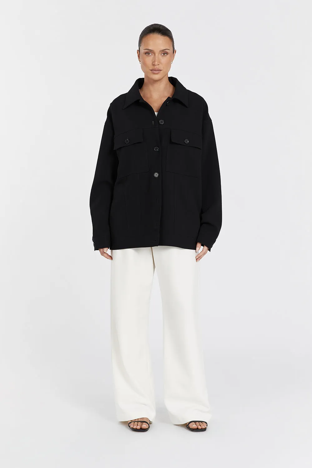 JIL BLACK TAILORED TRUCKER JACKET sold by Dissh product image thumbnail 2