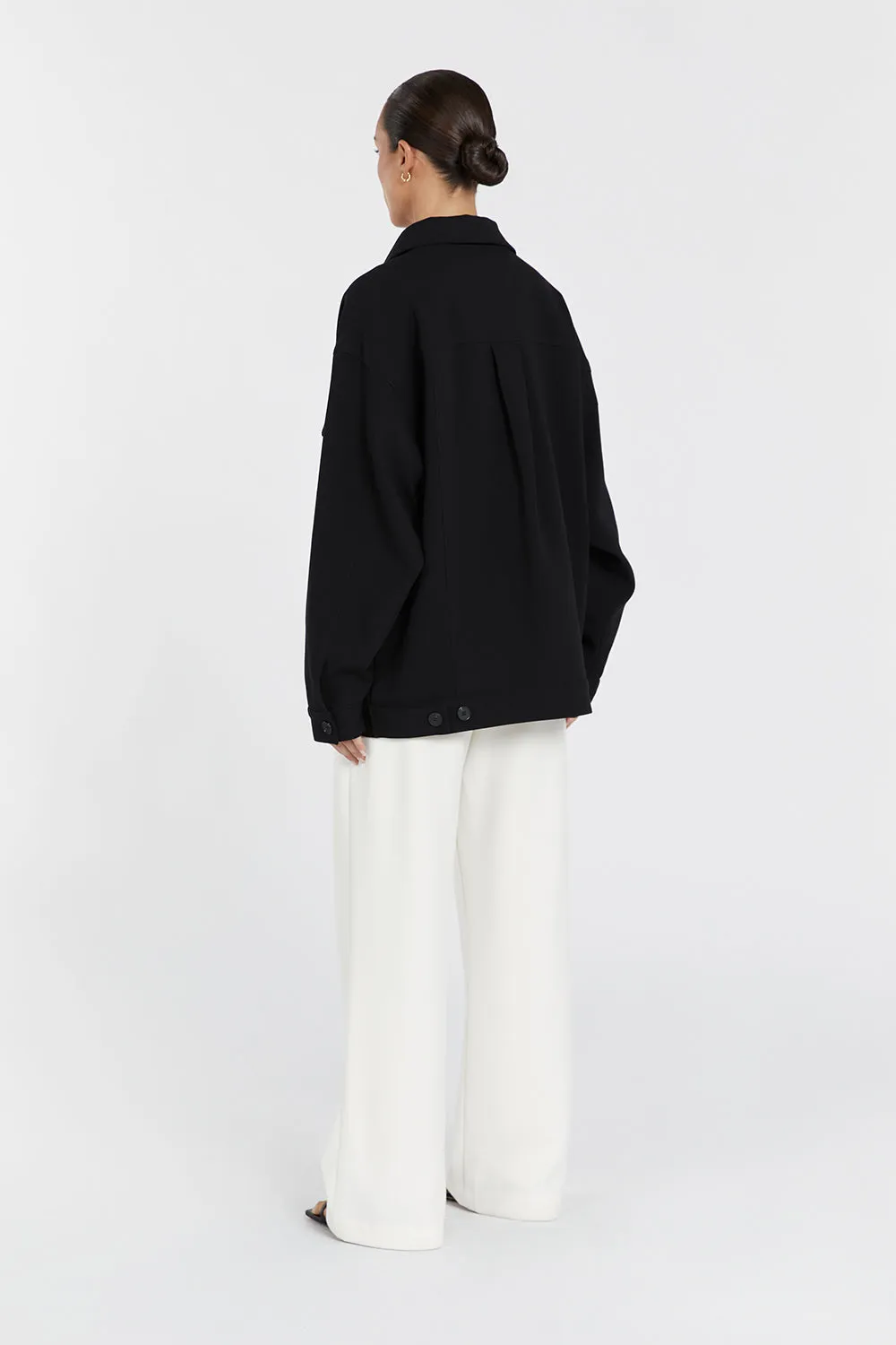 JIL BLACK TAILORED TRUCKER JACKET sold by Dissh product image thumbnail 5