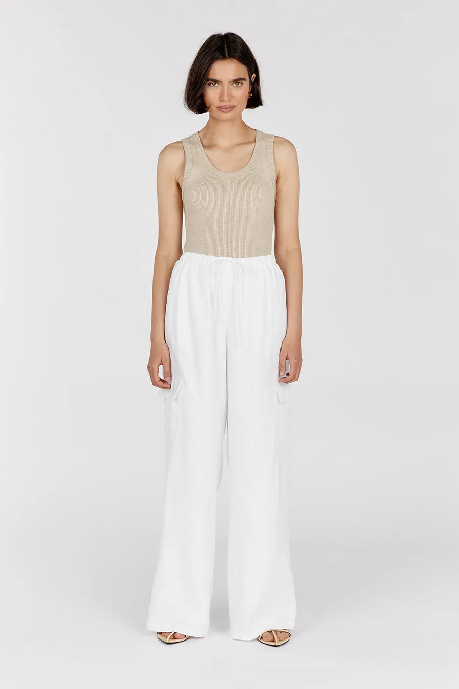 LEXI OAT MARLE TANK sold by Dissh