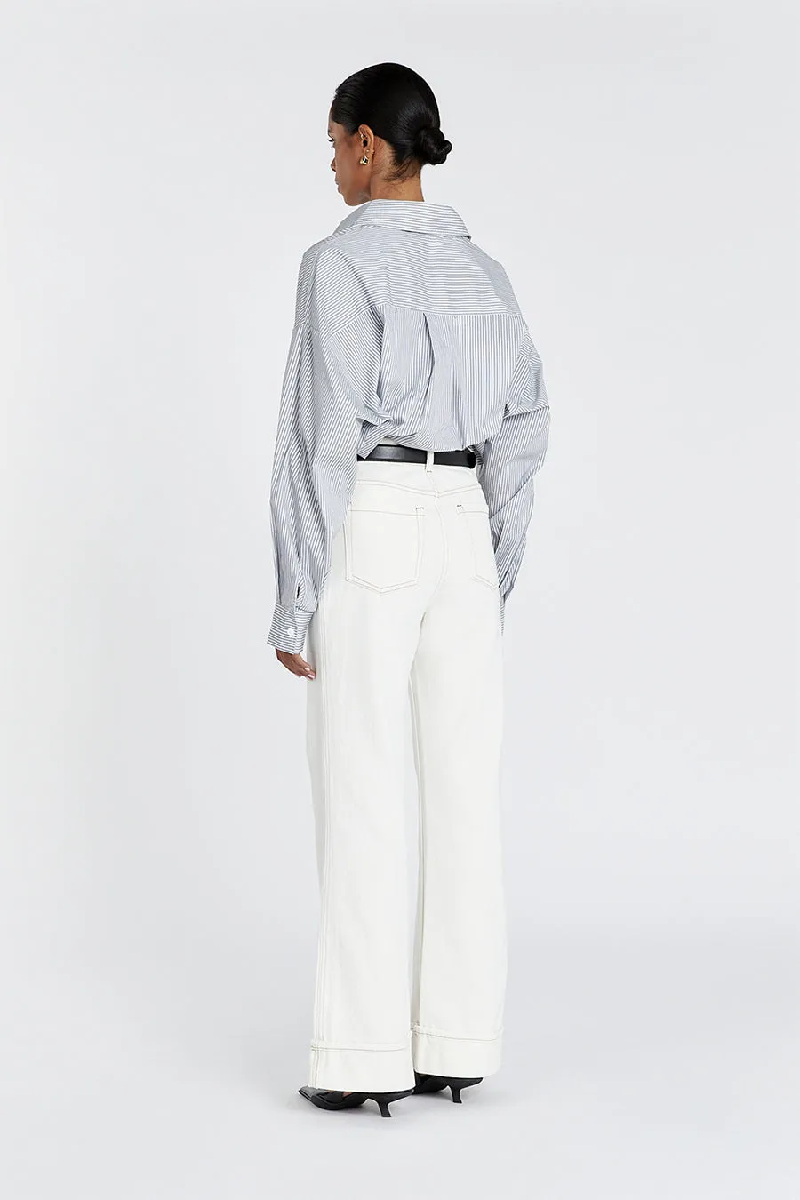 SUTTON CREAM TURNBACK HEM JEAN sold by Dissh product image thumbnail 5