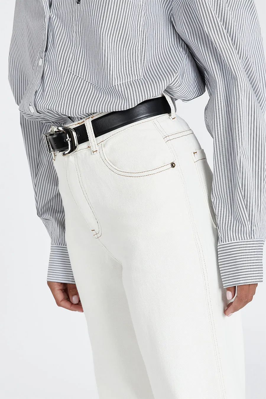 SUTTON CREAM TURNBACK HEM JEAN sold by Dissh product image thumbnail 4