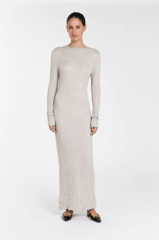HENDRICK CHALK KNIT MAXI DRESS sold by Dissh