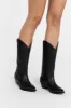 ALOHAS LIBERTY BLACK LEATHER BOOTS sold by Dissh