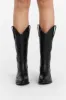 ALOHAS LIBERTY BLACK LEATHER BOOTS sold by Dissh