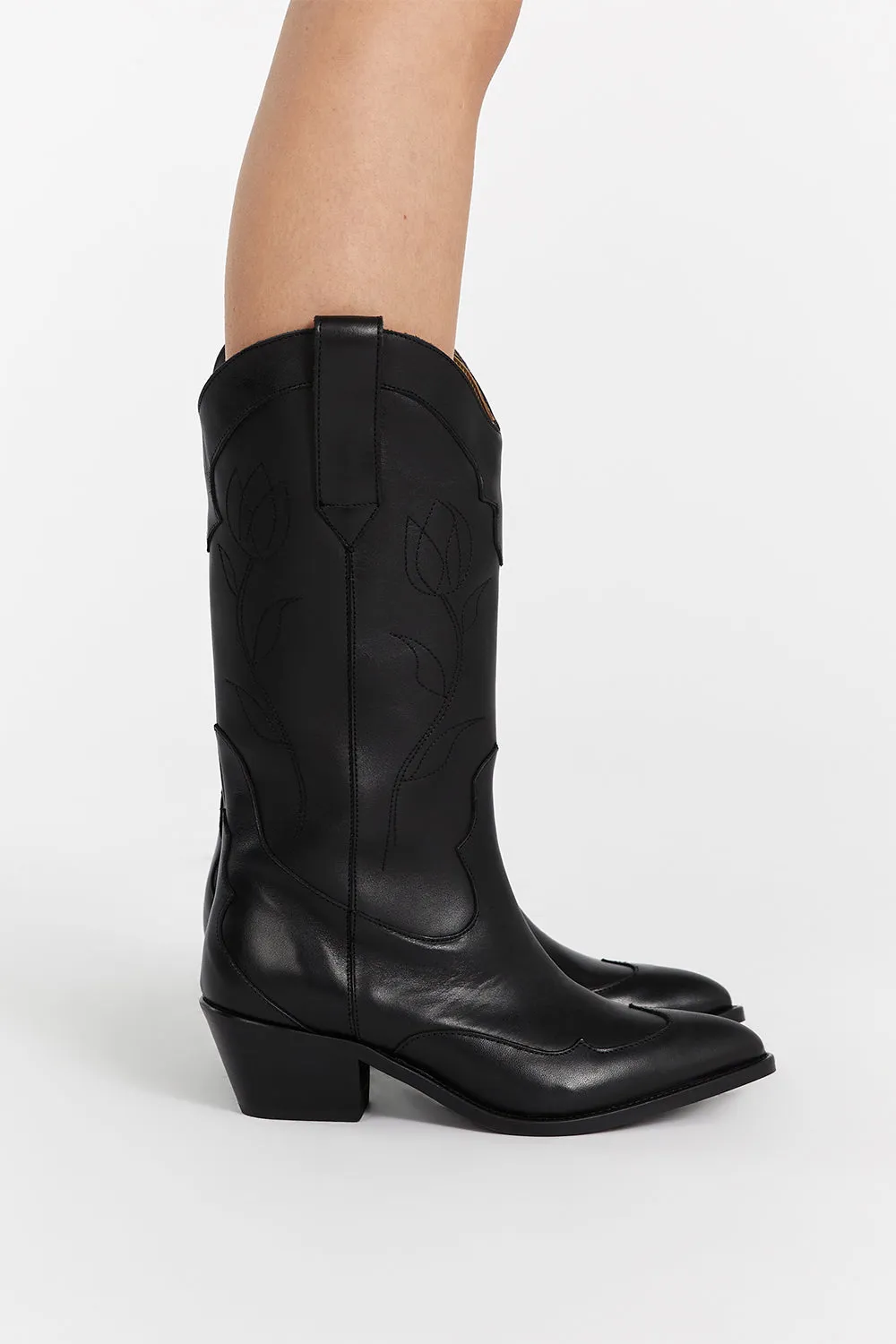 ALOHAS LIBERTY BLACK LEATHER BOOTS sold by Dissh product image thumbnail 2