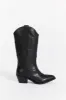 ALOHAS LIBERTY BLACK LEATHER BOOTS sold by Dissh