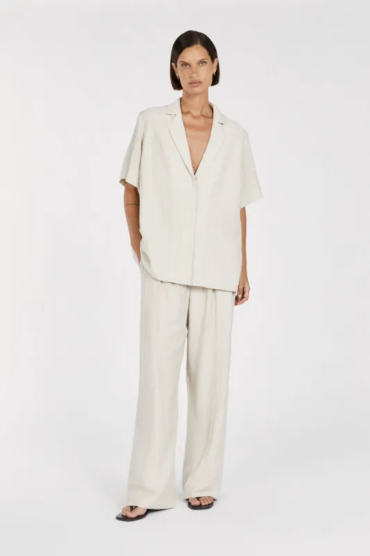 SHANIYA NATURAL LINEN BLEND SHIRT made by Dissh