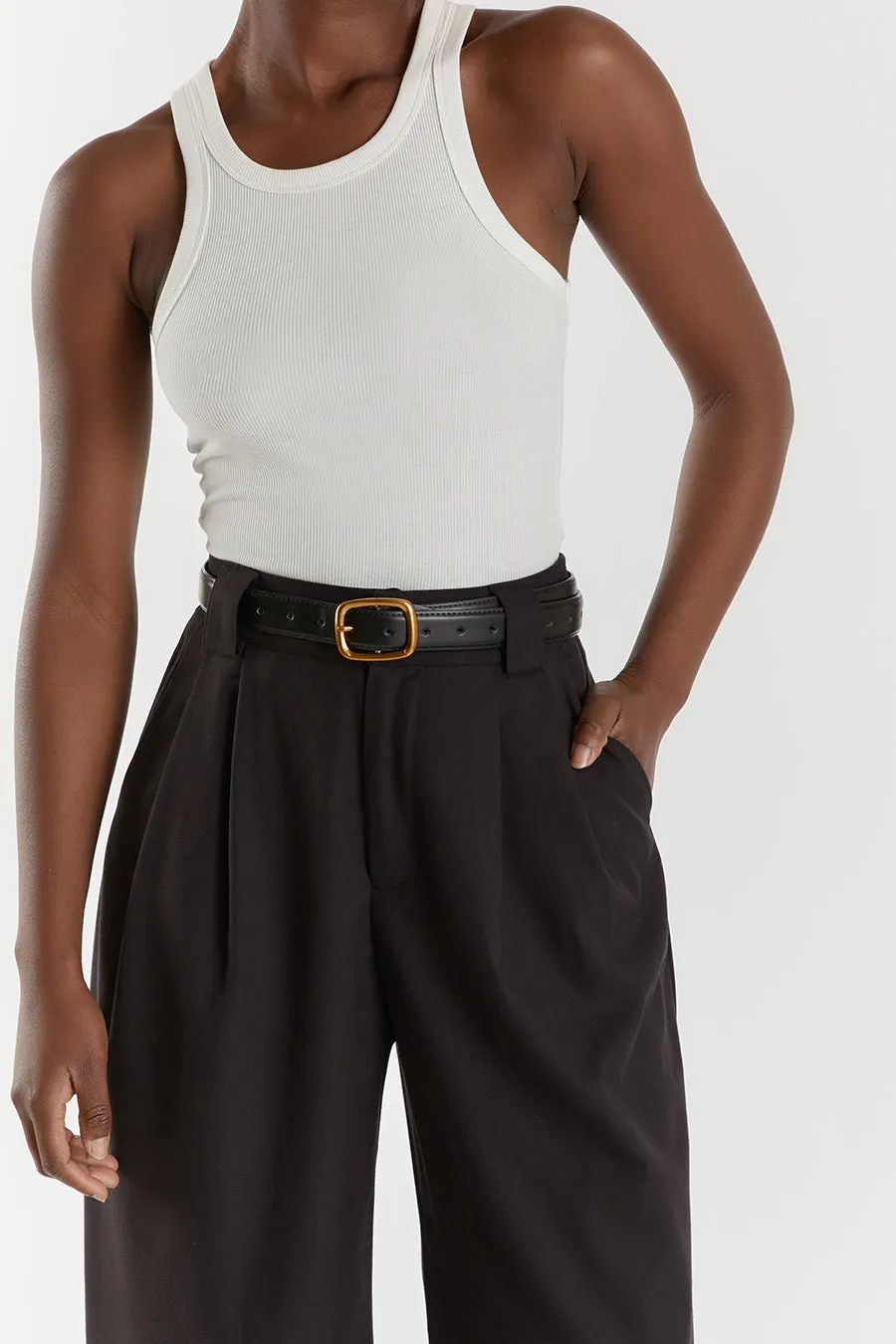 HARLEY BLACK WOOL BLEND PANT sold by Dissh product image thumbnail 5