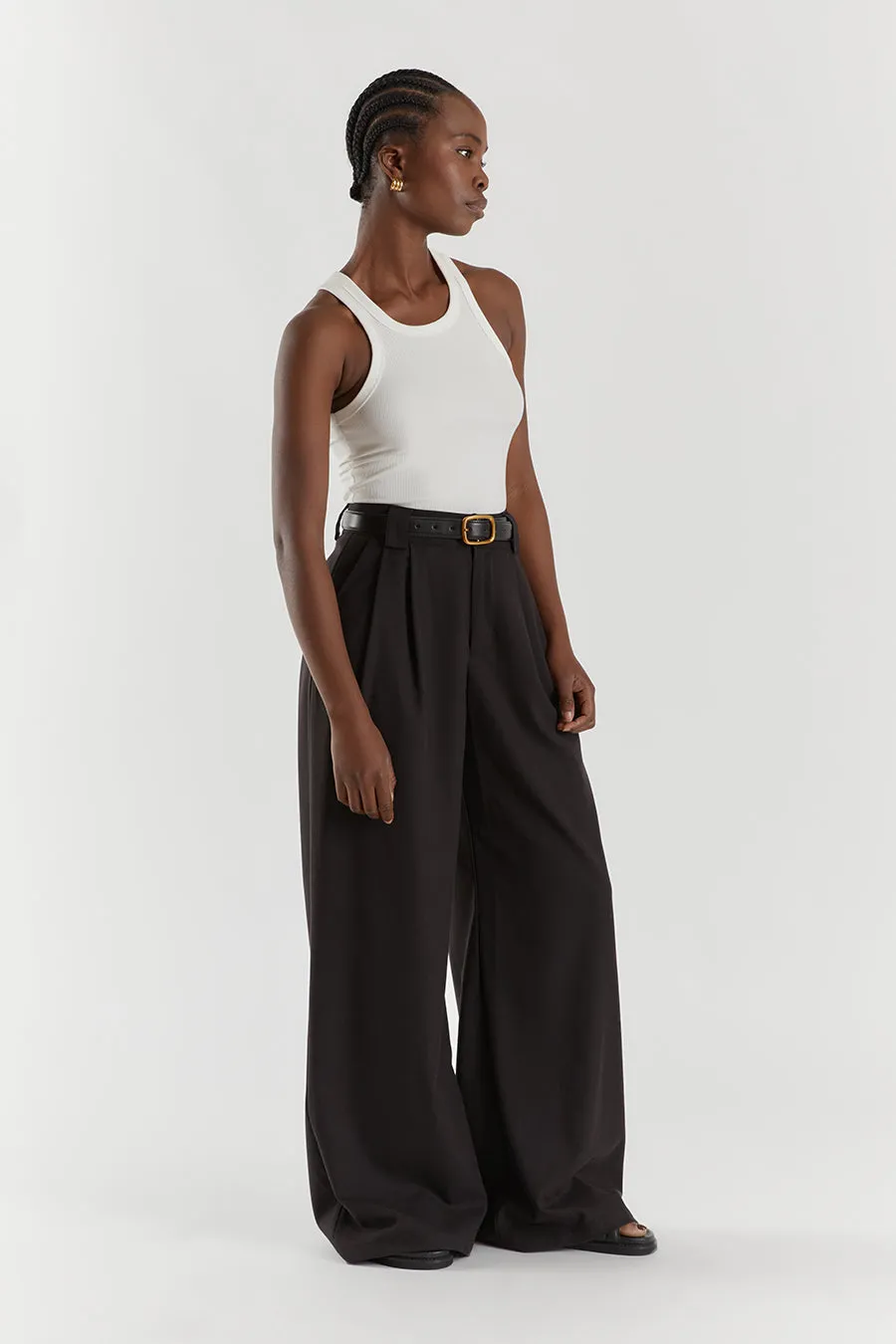 HARLEY BLACK WOOL BLEND PANT sold by Dissh product image thumbnail 3