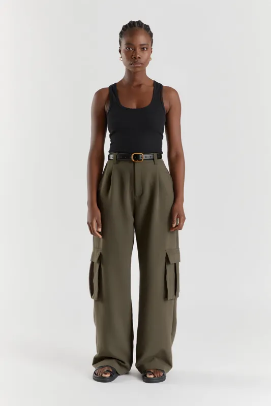 WILLA PETROL CARGO PANT sold by Dissh