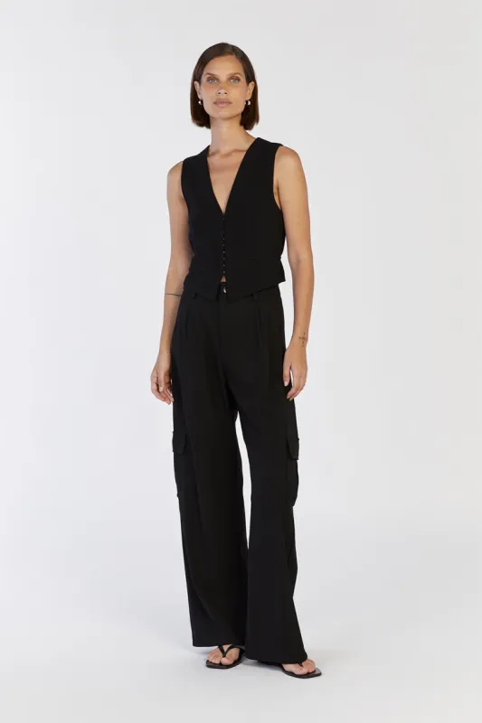 CELINE BLACK WAIST COAT sold by Dissh