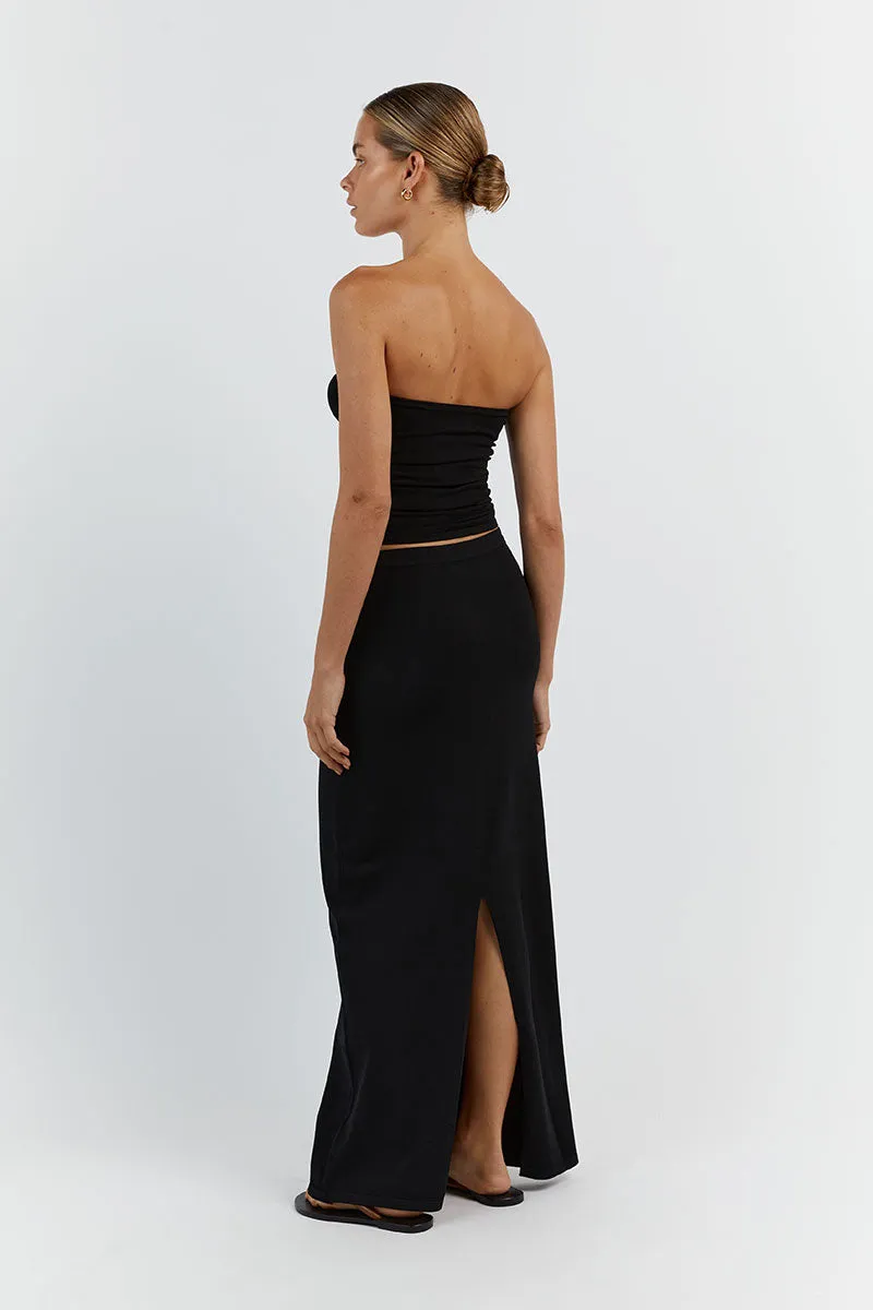 CARRIE BLACK MIDI SKIRT sold by Dissh product image thumbnail 4