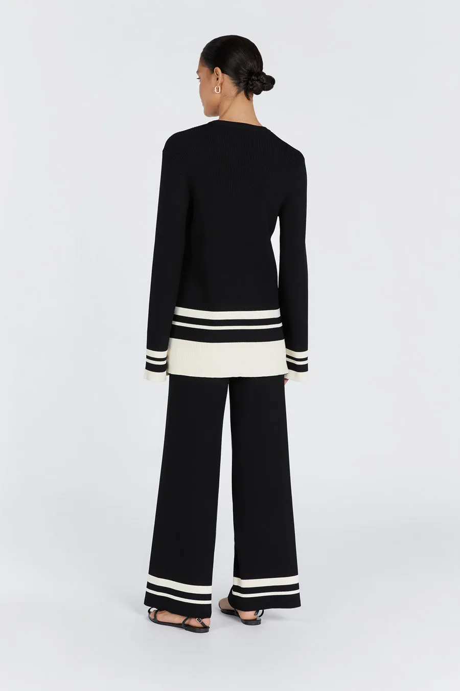 MADISON BLACK CONTRAST PANT sold by Dissh product image thumbnail 4