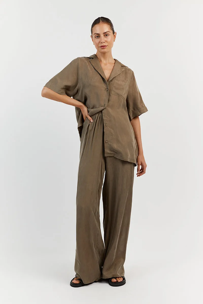 KINGSTON MOSS CUPRO WIDE LEG PANT sold by Dissh