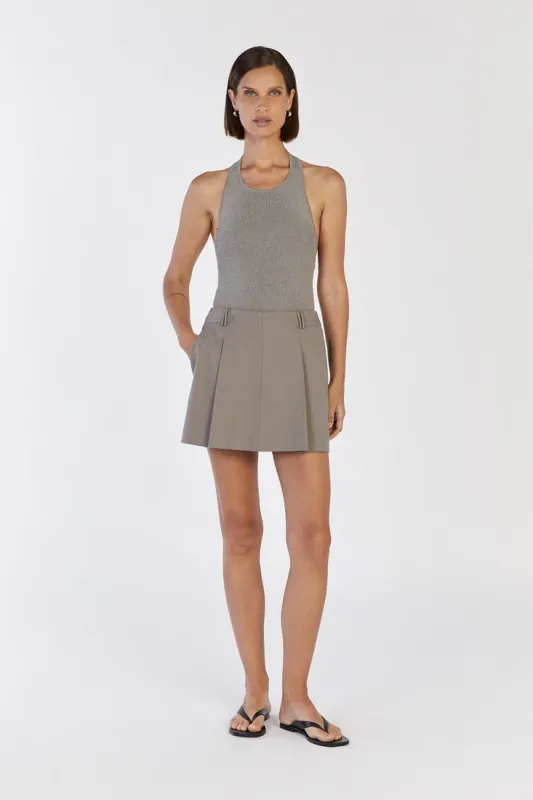ISSEY SMOKE PLEATED SKORT sold by Dissh