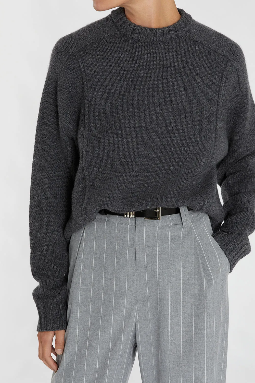 OTIS CHARCOAL KNIT JUMPER sold by Dissh product image thumbnail 5