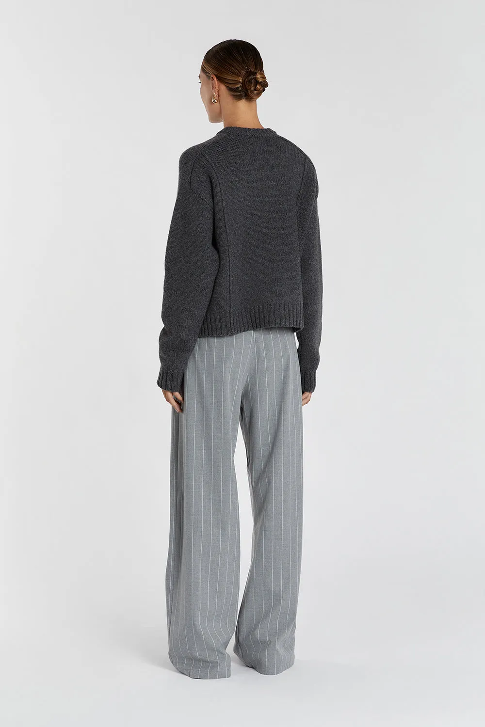 OTIS CHARCOAL KNIT JUMPER sold by Dissh product image thumbnail 4