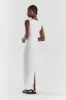 TYLA WHITE LINEN MIDI DRESS sold by Dissh