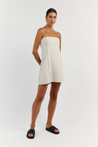 ROWAN BONE STRAPLESS MINI DRESS sold by Dissh