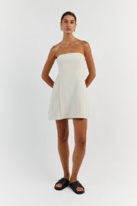 ROWAN BONE STRAPLESS MINI DRESS sold by Dissh