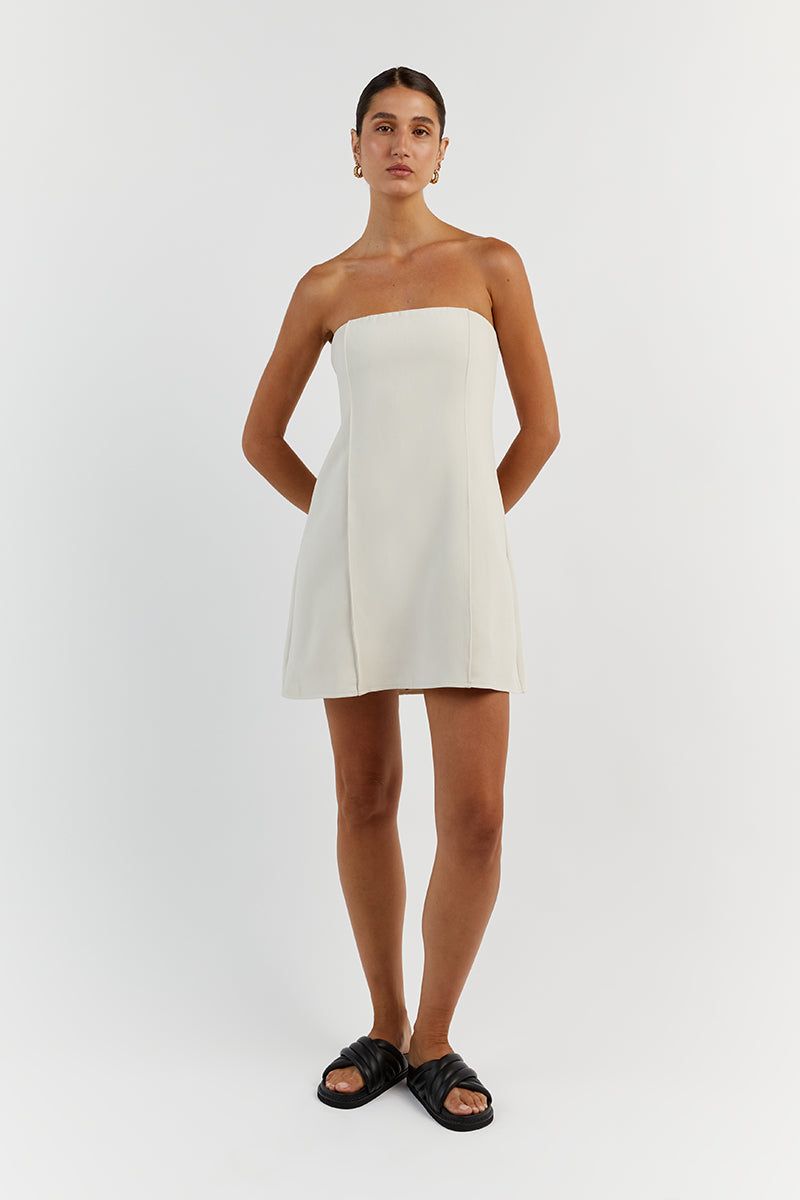 ROWAN BONE STRAPLESS MINI DRESS sold by Dissh product image thumbnail 2