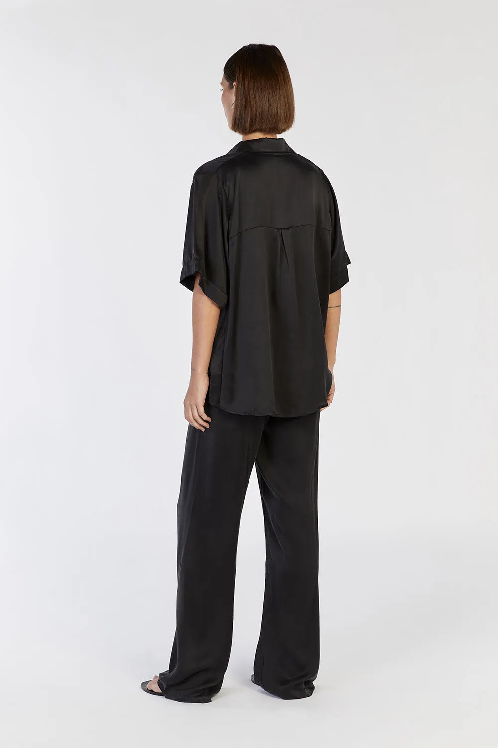 EVANS BLACK SILK VACATION SHIRT sold by Dissh product image thumbnail 4