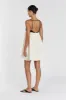 ELENA BUTTERMILK LINEN MINI DRESS sold by Dissh