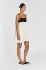 ELENA BUTTERMILK LINEN MINI DRESS sold by Dissh