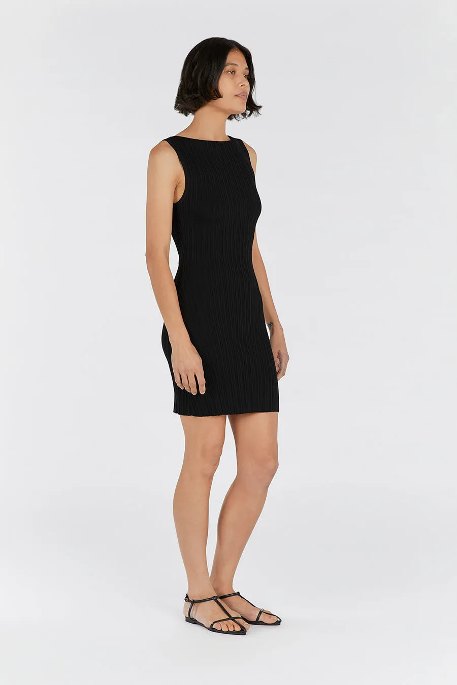 SIENNA BLACK KNIT MINI DRESS sold by Dissh product image thumbnail 2