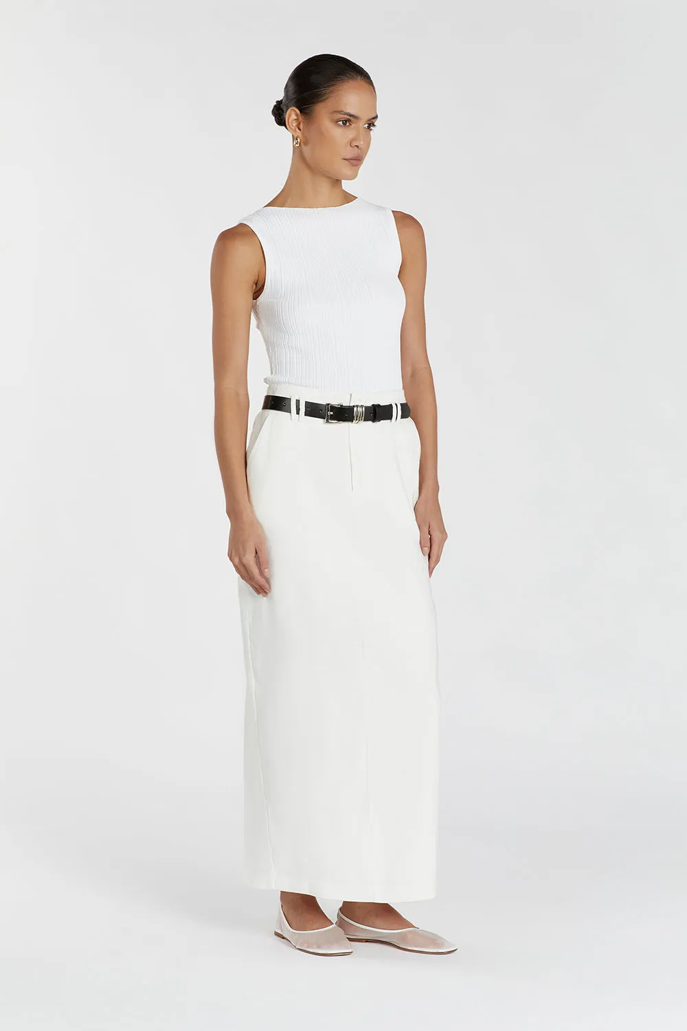 SIENNA OFF WHITE KNIT TANK sold by Dissh product image thumbnail 3