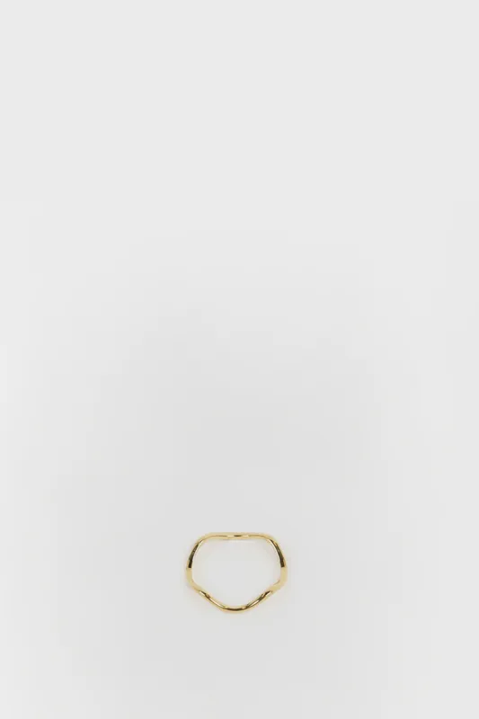 SAINT VALENTINE VERA WAVE GOLD RING sold by Dissh