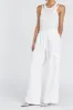 INGRID WHITE LINEN CARGO PANT sold by Dissh