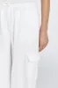 INGRID WHITE LINEN CARGO PANT sold by Dissh