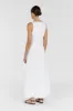 SHANNON WHITE LINEN MIDI DRESS sold by Dissh