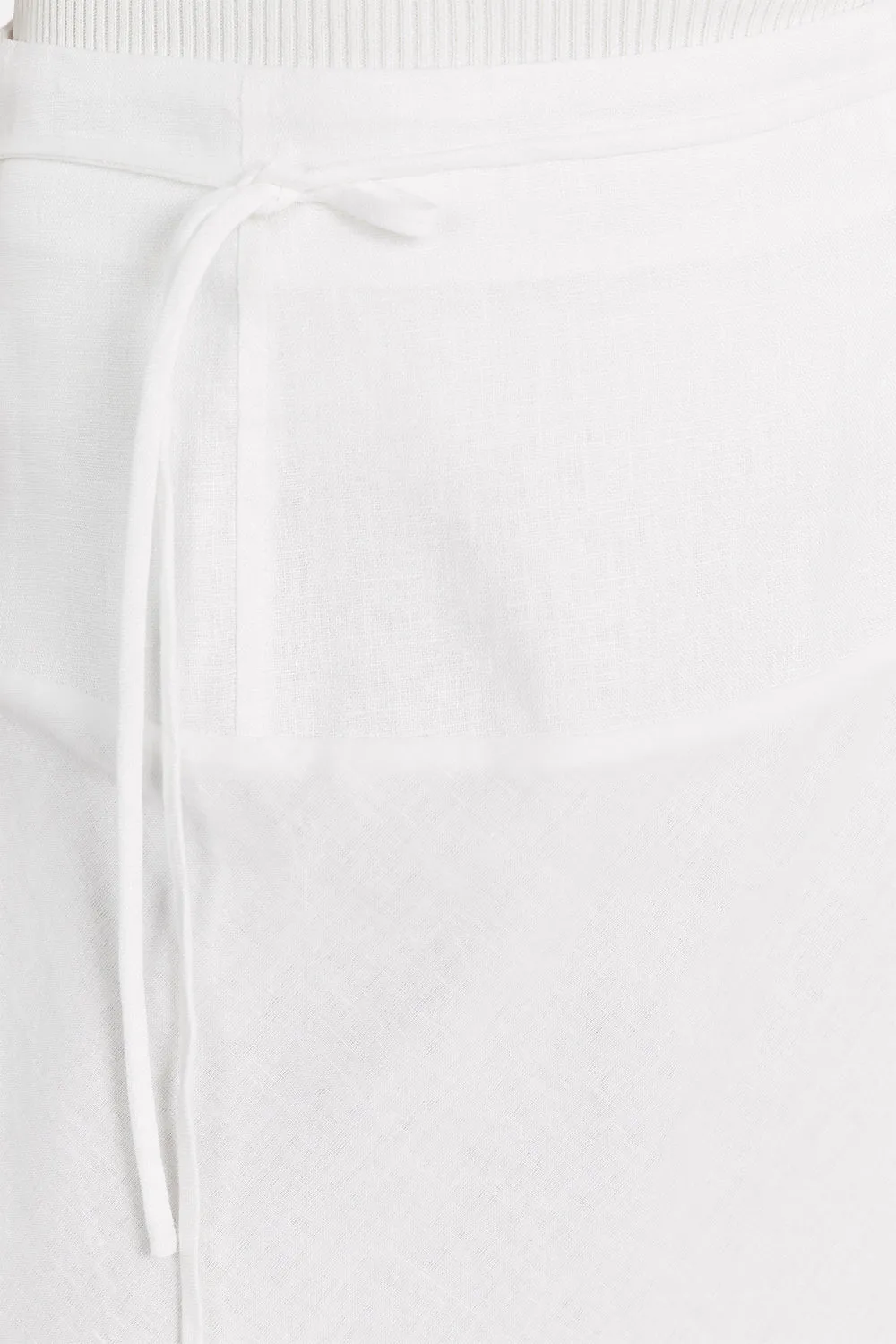 CLO WHITE LINEN MIDI SKIRT sold by Dissh product image thumbnail 5