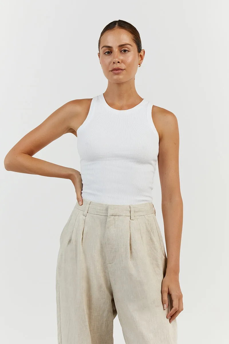 JENNA WHITE KNIT TANK sold by Dissh product image thumbnail 2