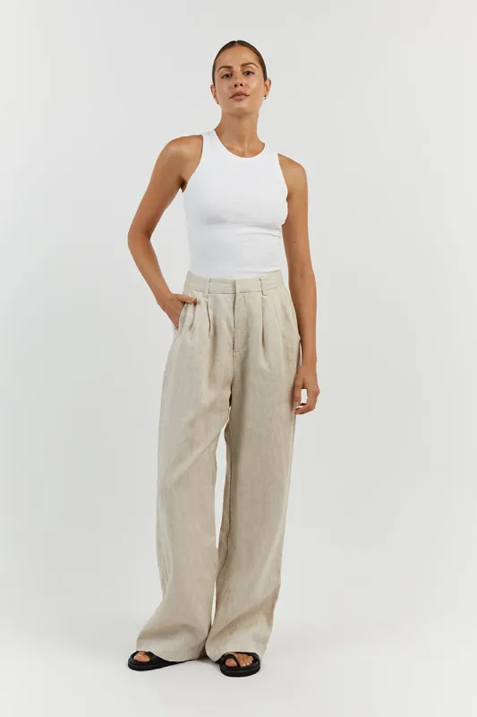 JENNA WHITE KNIT TANK sold by Dissh