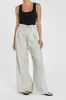 ENYO CHALK LINEN PANT sold by Dissh