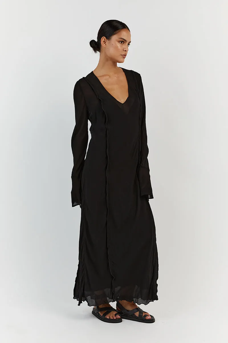 BOWIE BLACK SHEER DRESS sold by Dissh product image thumbnail 3