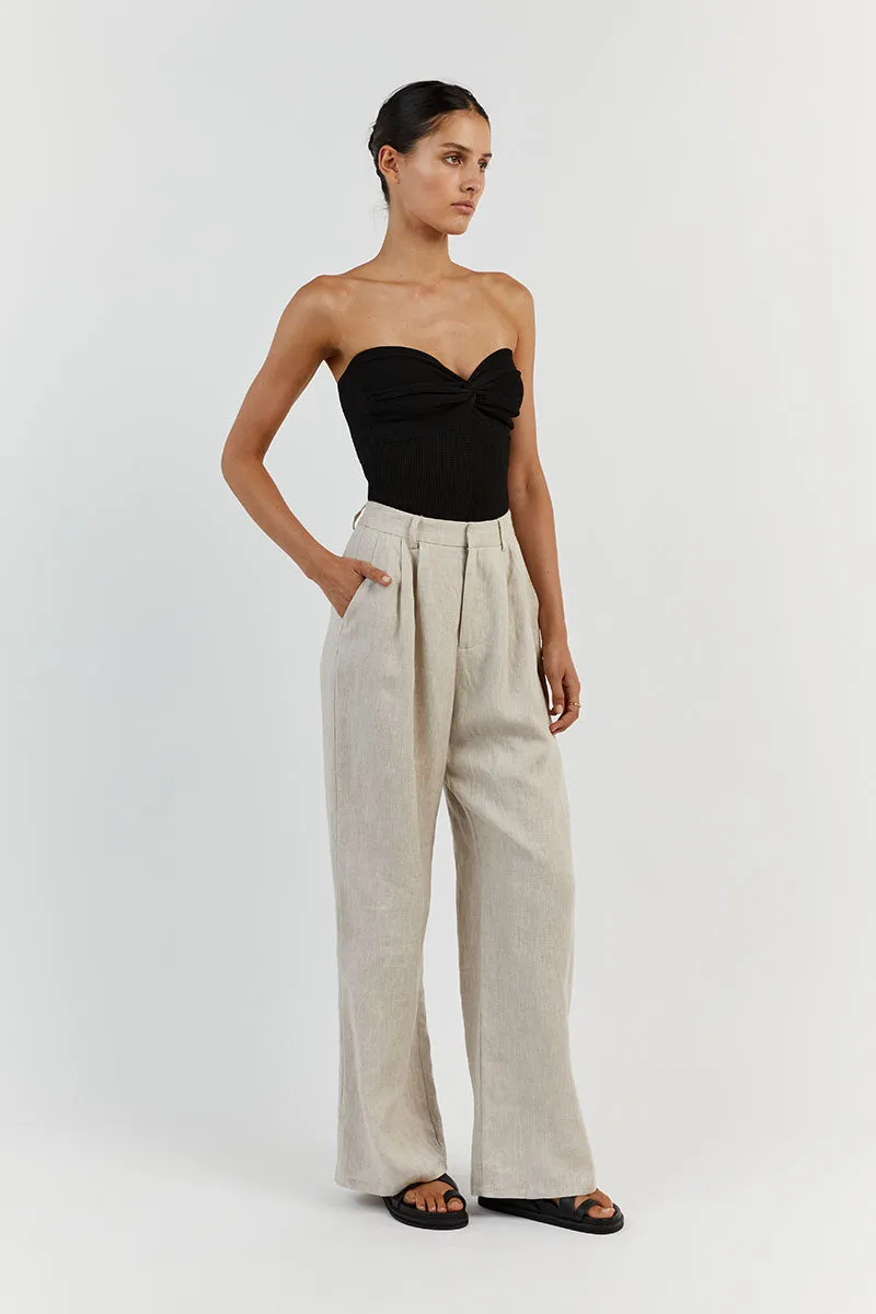 ANIKA TWISTED BLACK KNIT TOP sold by Dissh product image thumbnail 3