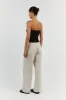ANIKA TWISTED BLACK KNIT TOP sold by Dissh