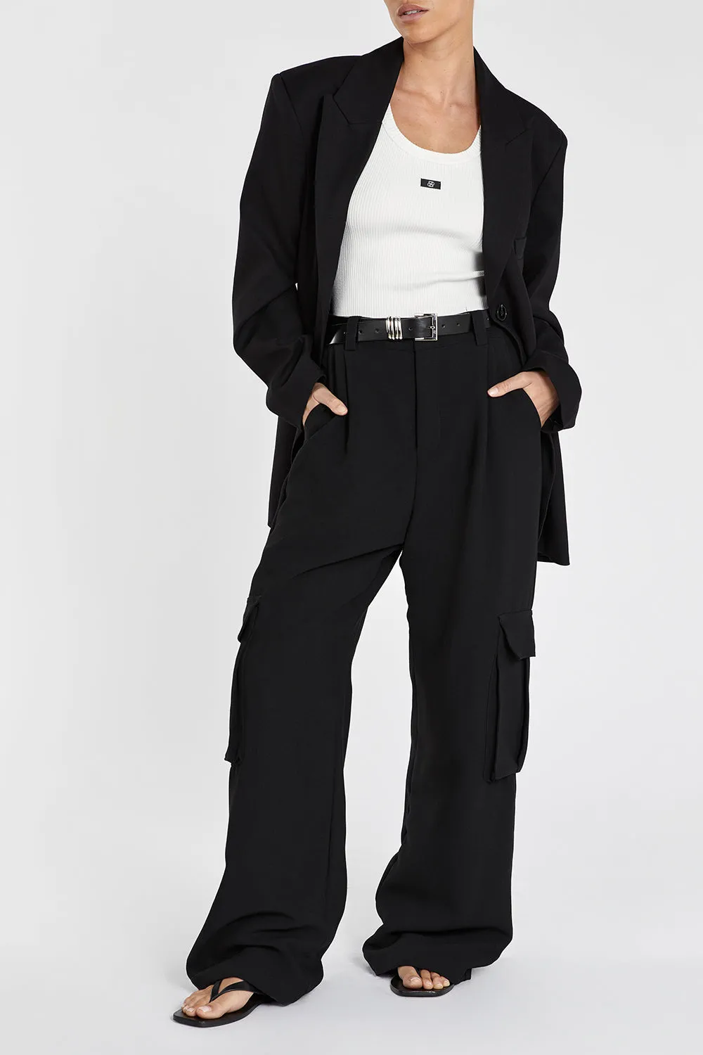 WILLA BLACK CARGO PANT sold by Dissh product image thumbnail 2