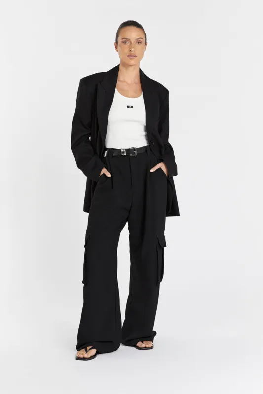 WILLA BLACK CARGO PANT sold by Dissh