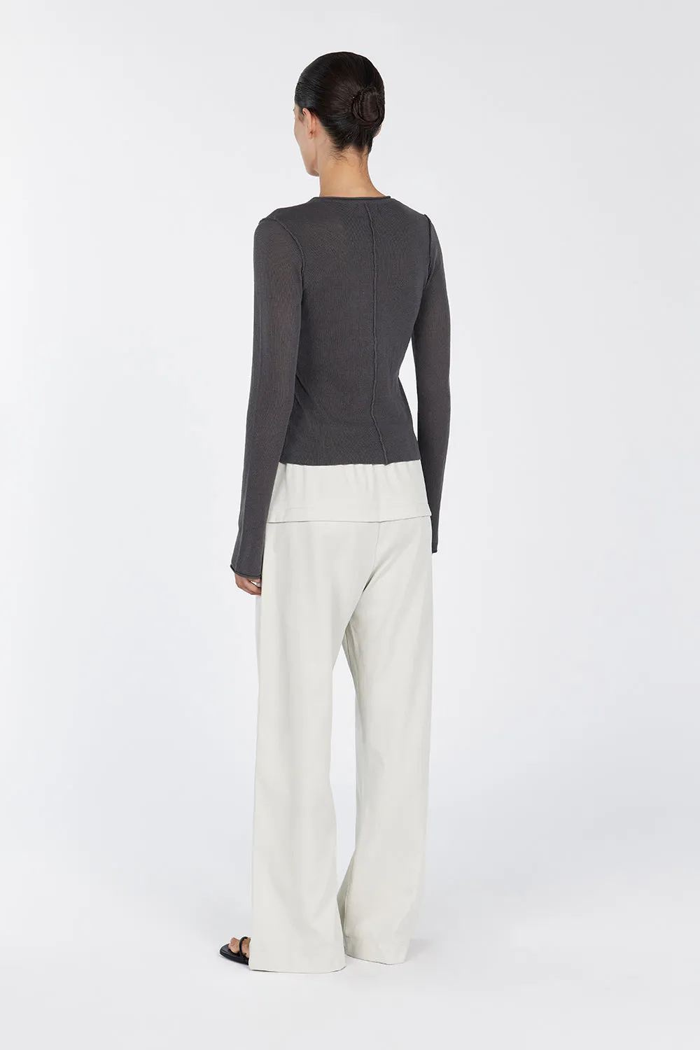 PARKER CHARCOAL LONG SLEEVE TOP sold by Dissh product image thumbnail 4