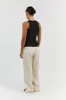 JENNA BLACK KNIT TANK sold by Dissh