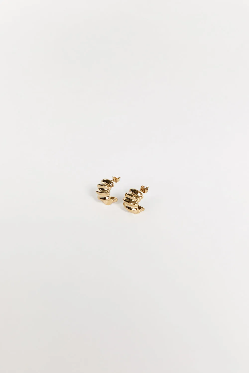 PORTER SNAIL GOLD EARRINGS sold by Dissh
