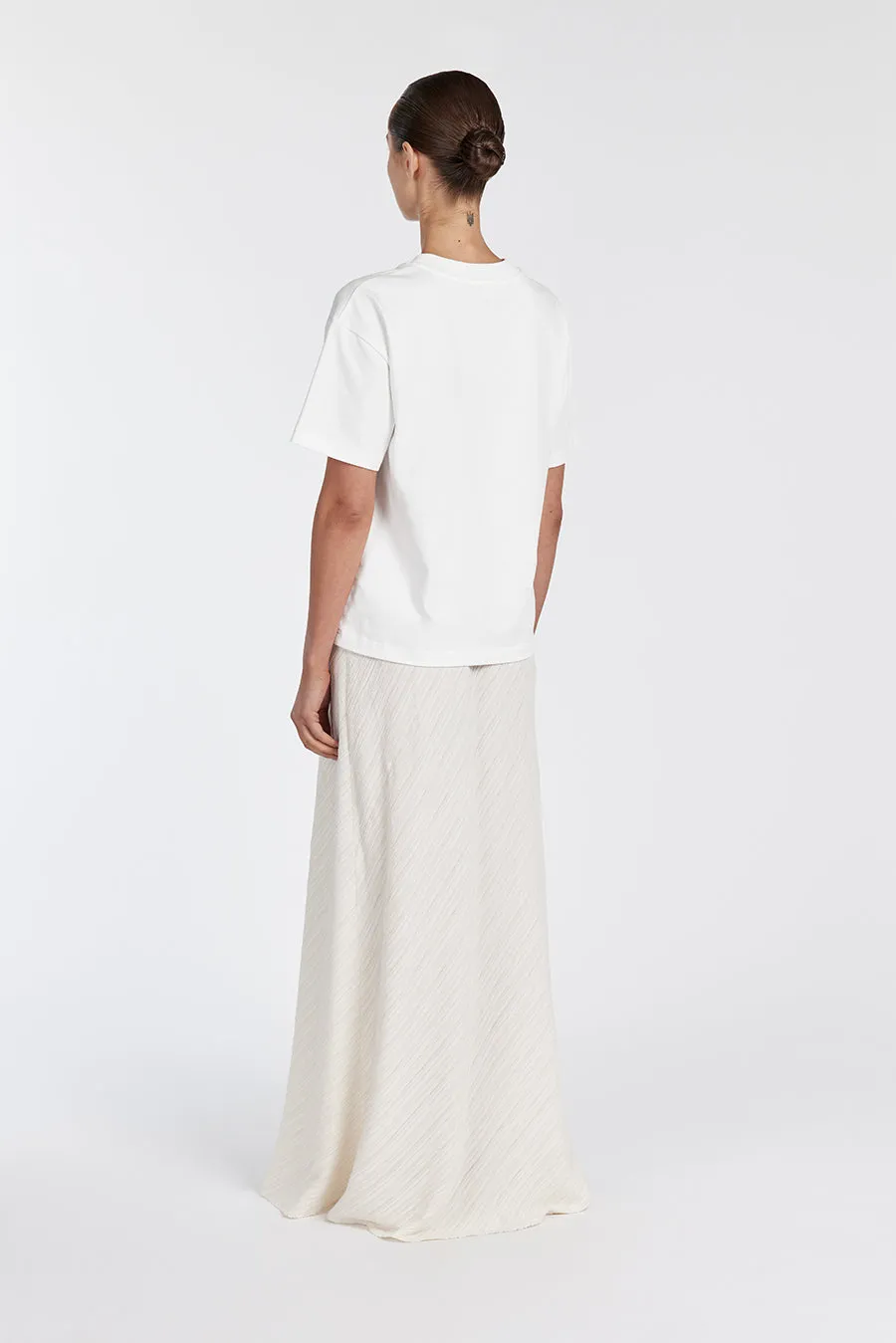 LOZ CREAM DRAWSTRING MIDI SKIRT sold by Dissh product image thumbnail 4