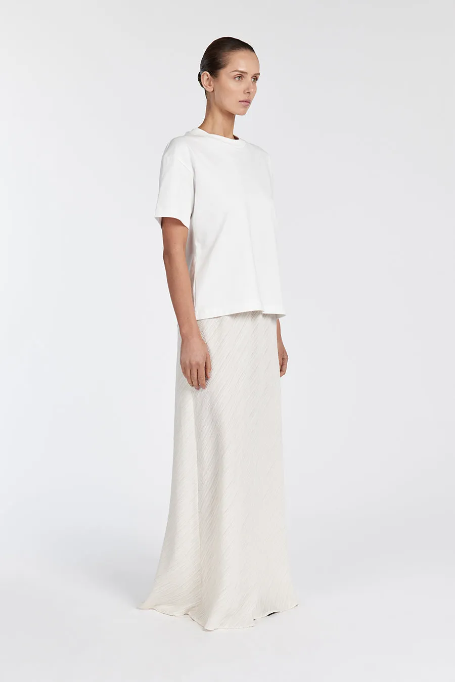 LOZ CREAM DRAWSTRING MIDI SKIRT sold by Dissh product image thumbnail 3