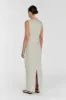 ROBERTS NATURAL LINEN MIDI SKIRT sold by Dissh