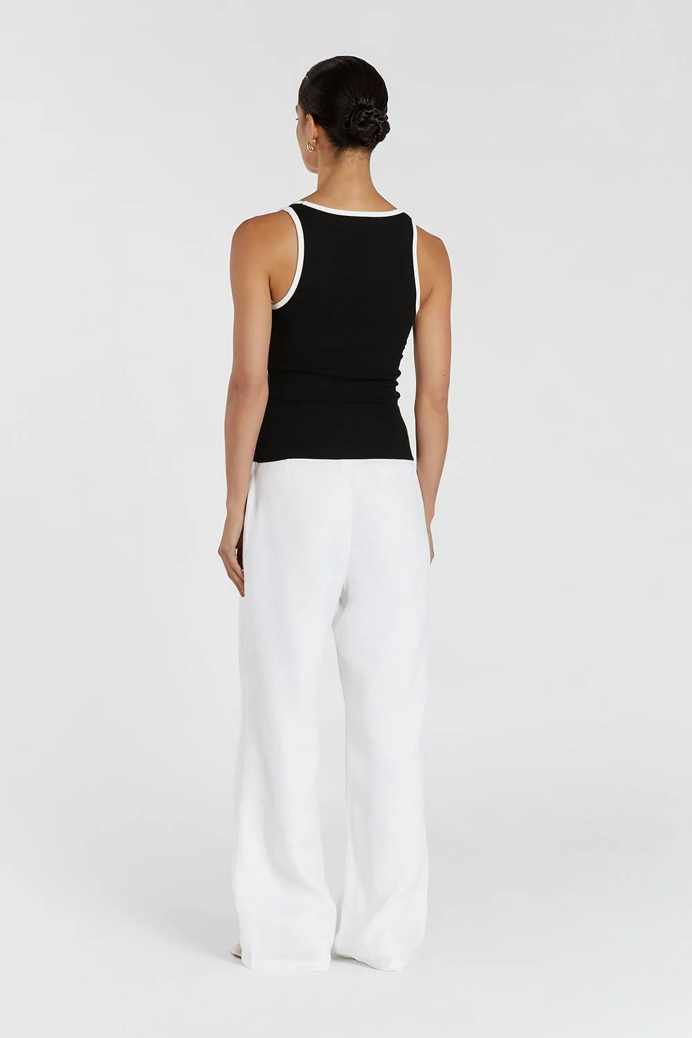 THEO BLACK CONTRAST TANK sold by Dissh product image thumbnail 4